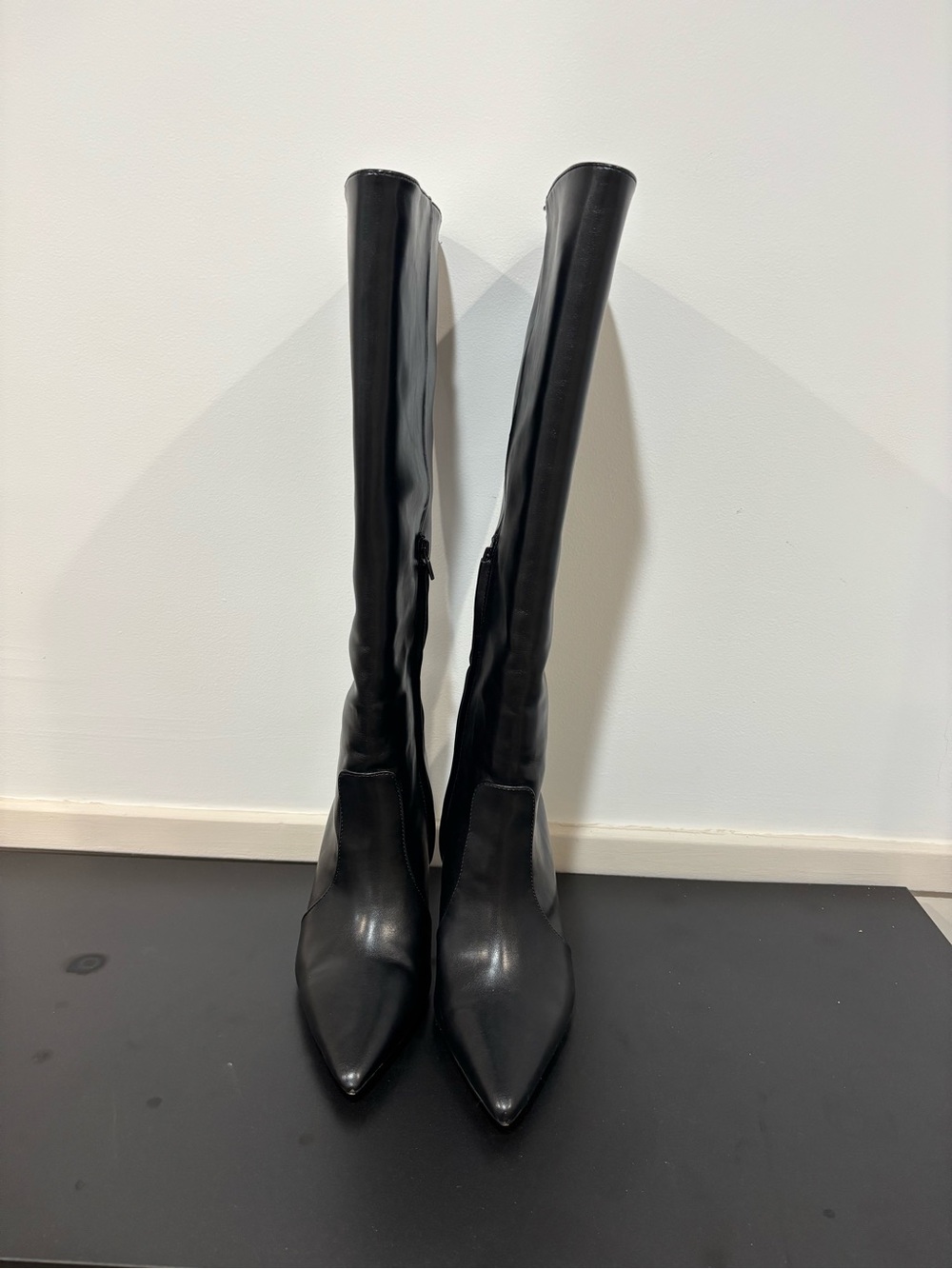 Express Wide-Calf Black Knee-High Pointed Toe Women's Boots